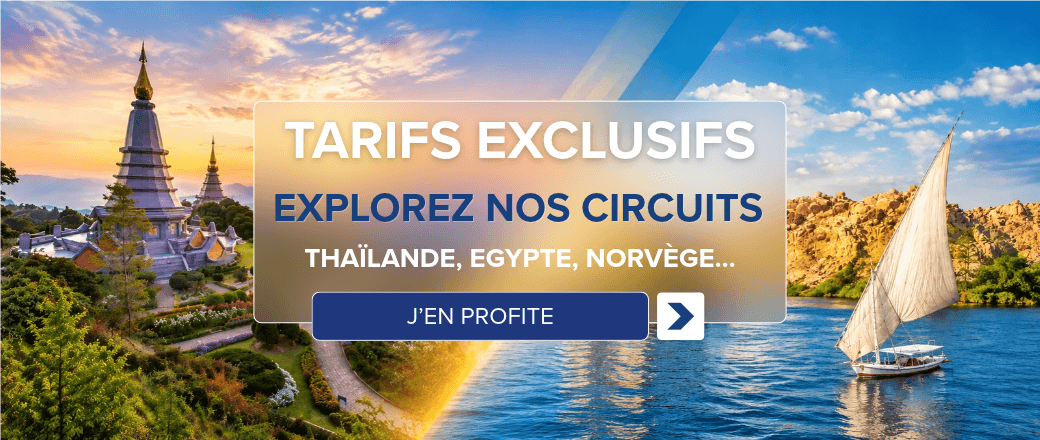 Tarifs exclusifs sur sélection circuits thaîlande, egypte et norvège