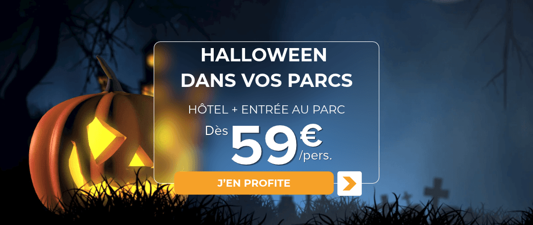 Halloween dans vos parcs ! hôtel & entrée parcs dès 59€ par personne
