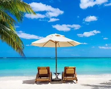 Transats sur la plage