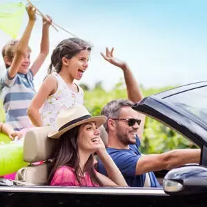 famille en vacances
