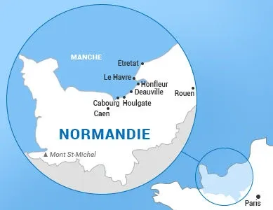 Carte situation Normandie