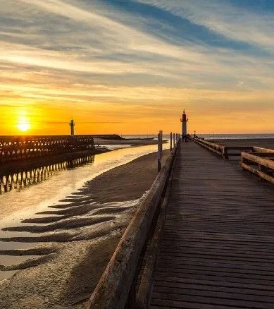 Plage de Deauville Normandie