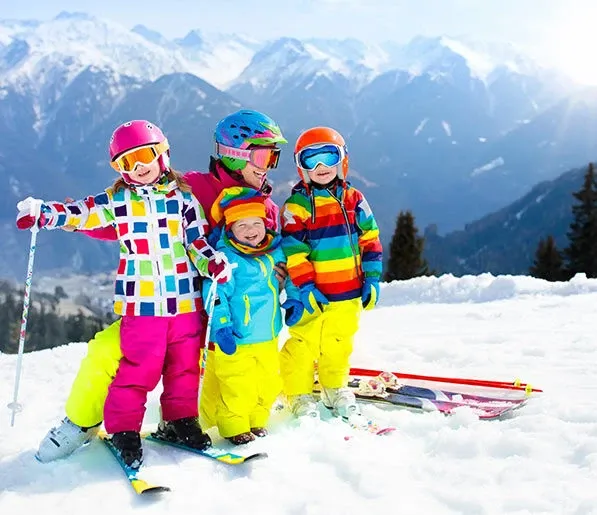 Famille au ski